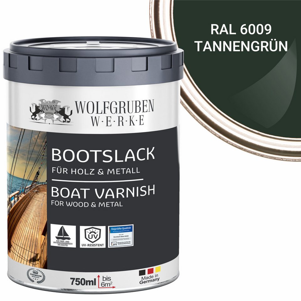 WO-WE Lack Bootslack Schiffslack Parkettlack Yachtlack W400, 0,75-5L, Seidenglänzend, Lösemittelbasis WO-WE Lack Bootslack Schiffslack Parkettlack Yachtlack W400, 0,75-5L, Seidenglänzend, Lösemittelbasis von WO-WE