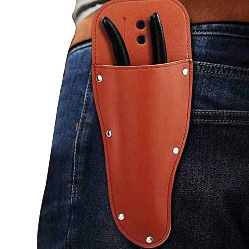 Scherenholster,Lederzangenholster | Gartenscherenscheide, Scherenholster,Schutzhülle aus Leder, Schutzhülle für Gartenschere aus PU-Leder, Etui für Gartenscheren, Holster für Scherenwerkzeuge Wobblo von WOBBLO