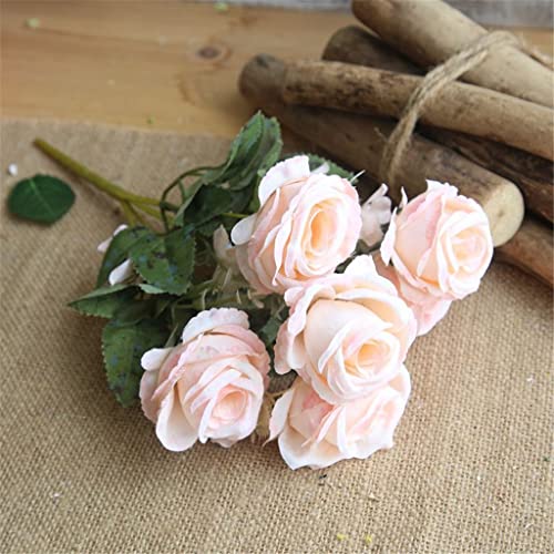 WODAMOYUAN 30 cm 6 Kopf Rose Seide Pfingstrose künstliche Blumenstrauß gefälschte Blume Hause Hochzeit Dekoration Zimmer von WODAMOYUAN