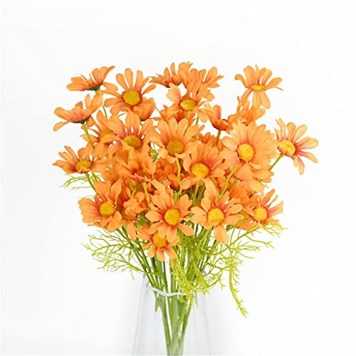 WODAMOYUAN 5 Stücke 50cm Künstliche Weiße Gänseblümchen Blumenstrauß Vase Hausgarten Wohnzimmer Dekoration Hochzeit Party Seide Gefälschte Blumen von WODAMOYUAN