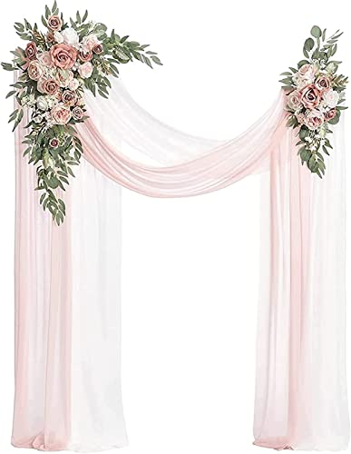 WODAMOYUAN Blumen für Hochzeitsbögen (4 Stück), romantischer künstlicher Blumenschmuck als Dekoration für Hochzeiten, Partys, Zeremonien, Empfänge, Hintergrunddekoration von WODAMOYUAN