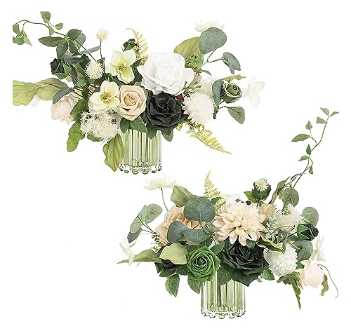 WODAMOYUAN Blumenbälle für Hochzeiten als Tafelaufsätze, Blumenstrauß mit künstlichen Blumenbällen, künstliche Tafelaufsätze für Hochzeiten als Dekoration für die Party zu Hause zum Valentinstag von WODAMOYUAN