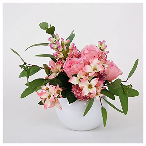 WODAMOYUAN Künstliche Blumen Dekor Künstliche Blumen Blumenstrauß Dekoration Desktop Wohnzimmer Kaffee Tisch Dekoration Simulation Blume Esstisch Schlafzimmer Offi von WODAMOYUAN