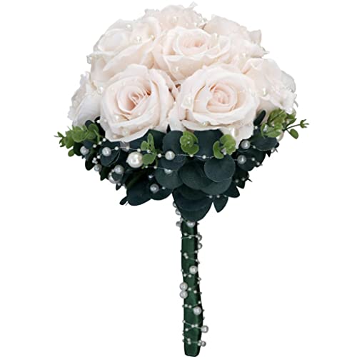 WODAMOYUAN Simulierte Rosen Braut Hand Bouquet Hochzeit Dekorative Blumen Hochzeit Foto Requisiten von WODAMOYUAN