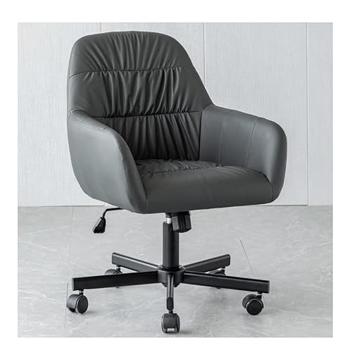 WODBAJ Mikrofaser Leder Stuhl Retro Studie Sitz Sitzen Bequem Einstellbare Hebe Schreiben 360 ° Rotation Büro Stuhl smoothly von WODBAJ