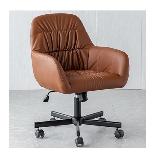 WODBAJ Mikrofaser Leder Stuhl Retro Studie Sitz Sitzen Bequem Einstellbare Hebe Schreiben 360 ° Rotation Büro Stuhl smoothly von WODBAJ