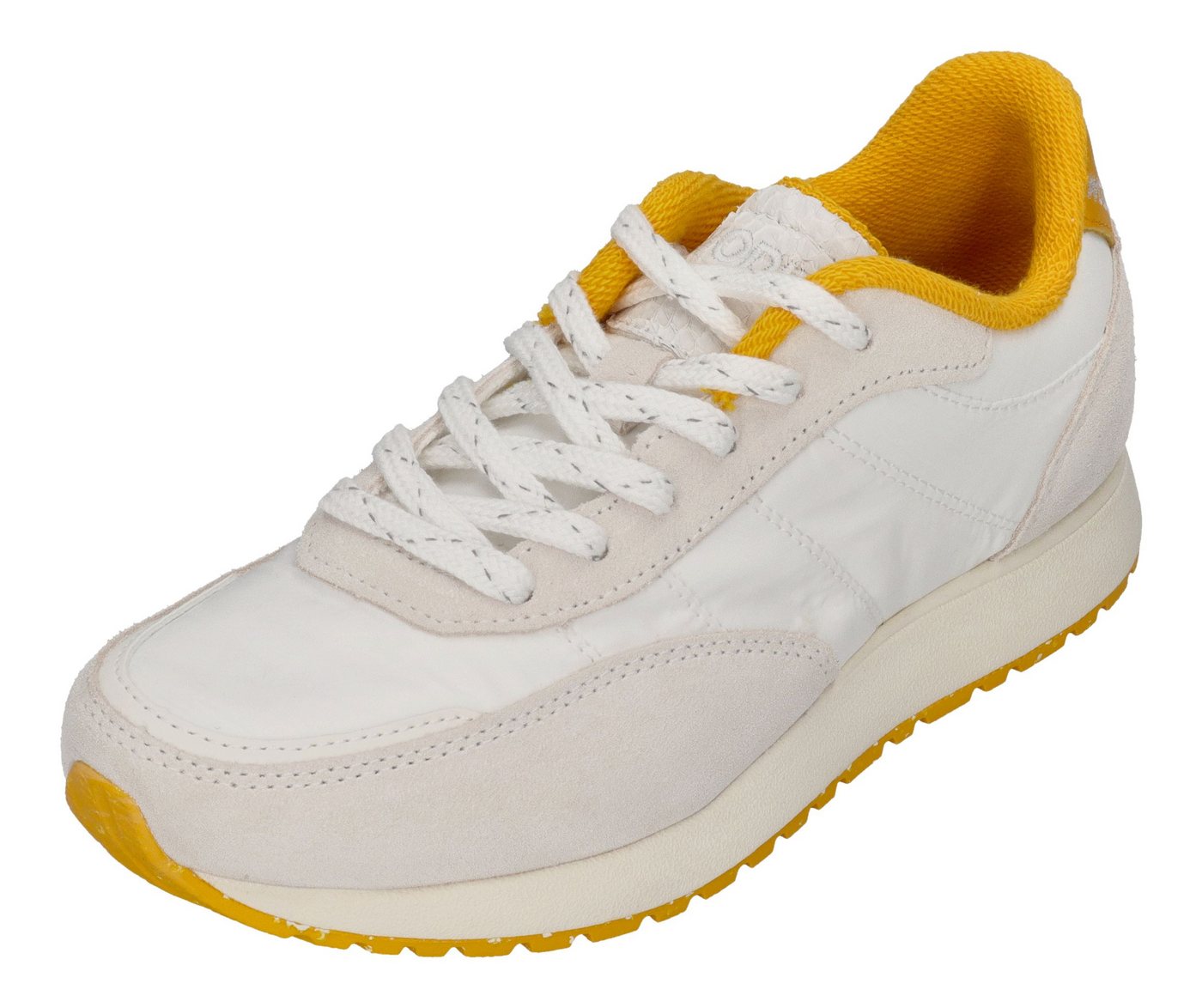 WODEN NELLIE VINTAGE WL981 Sneaker Blanc Old Gold von WODEN