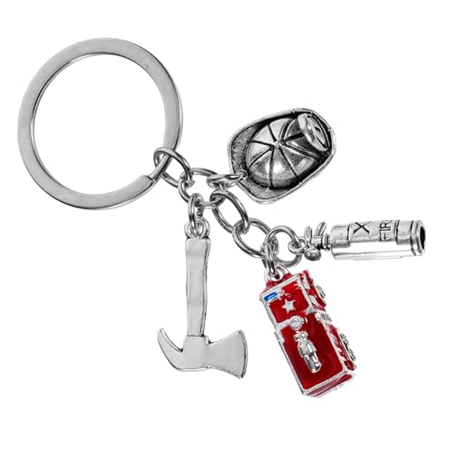 WOFASHPURET Feuerwehr Schlüsselanhänger Personalisiertes Feuerwehrhelm Und Feuerlöscher Design Schlüsselring Für Feuerwehrmänner Und Frauen Ideales Für Feuerwehrliebhaber WOFASHPURET Feuerwehr Schlüsselanhänger Personalisiertes Feuerwehrhelm Und Feuerlöscher Design Schlüsselring Für Feuerwehrmänner Und Frauen Ideales Für Feuerwehrliebhaber von WOFASHPURET