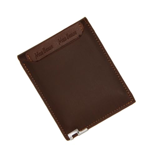 WOFASHPURET Herren Geldbörse Aus PU Modisches Bi Fold Design Mit Eisenhalter Kurzer Kartenhalter Geldbeutel Hellkaffee Farbe Praktischer Alltagsbegleiter Für änner von WOFASHPURET