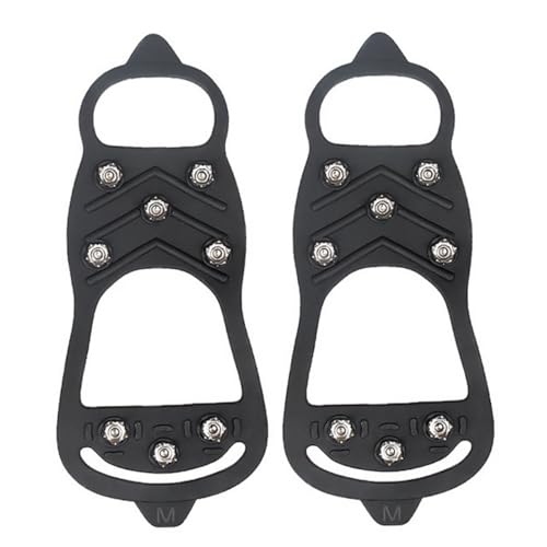 WOFASHPURET Unisex Anti Rutsch Schuhüberzieher Für Schnee Und EIS Winter Schuhspikes Für Sicheren Halt Auf Rutschigen Oberflächen Größe von WOFASHPURET