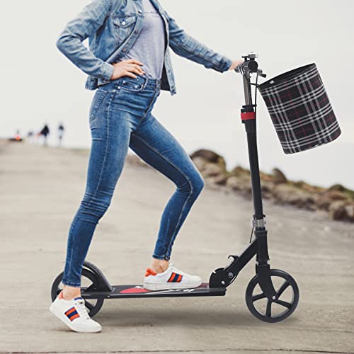 WOLEGM Klappbarer Roller für Erwachsene, T-Style Cityroller Tretroller Big Wheel Scooter mit Handbremse, 200mm Räder und Stoffbeutel für bis zu 100kg WOLEGM Klappbarer Roller für Erwachsene, T-Style Cityroller Tretroller Big Wheel Scooter mit Handbremse, 200mm Räder und Stoffbeutel für bis zu 100kg von WOLEGM