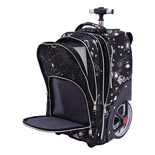 WOLEGM Reiserucksack mit Rädern, 33 * 25 * 49cm 45 L Rucksack Trolley mit 3 Arten zu tragen und 7 Zoll großes Rad für Herren Damen, Sternengrau WOLEGM Reiserucksack mit Rädern, 33 * 25 * 49cm 45 L Rucksack Trolley mit 3 Arten zu tragen und 7 Zoll großes Rad für Herren Damen, Sternengrau von WOLEGM