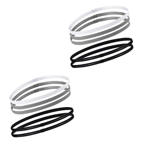 10 Stück Schweißband Haarbänder Kopfband Yoga Stirnband Turban Stirnband Lauf Stirnband Für Frauen Stirnbänder Sport Stirnband Rutschfestes Sport Stirnband Basketball Stirnband WOONEKY von WOONEKY