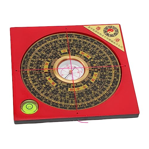 Kompass-Ornamente Chinoiserie-dekor Schicker Traditioneller Kompass Draussen Chinesischer Alter Kompass Multifunktionaler Chinesischer Kompass Feng Shui Kompasse Reise Dekor Kupfer WOONEKY von WOONEKY