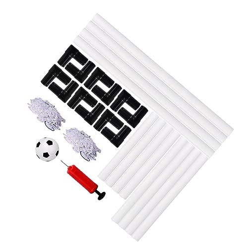 WOONEKY 1 Satz Fußballtüren outdoorspielzeug Outdoor Spielzeug Fussball Spielzeug fußballtricks aufblasbarer Fußball kleine Fußballtore Fußballpumpe Fußball-Sportspielzeug Black von WOONEKY