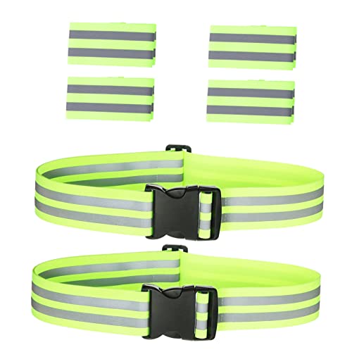 WOONEKY 1 Satz reflektierender Gürtel reflektierende Armbänder Sicherheitsreflektierender Leuchtgürtel Reflective Tape reflektorbänder reflektierende Bänder Nacht reflektierendes von WOONEKY