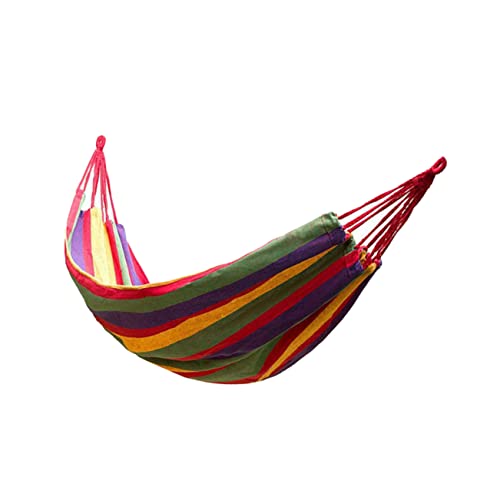 WOONEKY 1 Satz tragbare Hängematte Outdoor-Hängematte Strand-Hängematte Outdoor-Zelt Hammock Outdoor travel Hammock kinderzelt für drinnen Hängematte für unterwegs Camping-Hängematte rot von WOONEKY