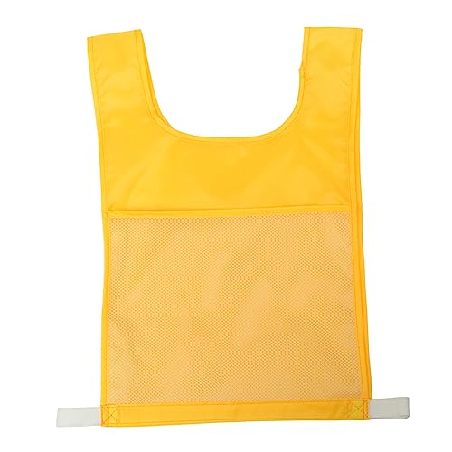 WOONEKY 1stk Spielweste Sportweste Für Kinder Kindermannschaftsweste Outdoor-Sportweste Sportliche Wettkampfweste Team-trainingstrikots Reflektorweste Sportspiel-Requisite Yellow Polyester von WOONEKY