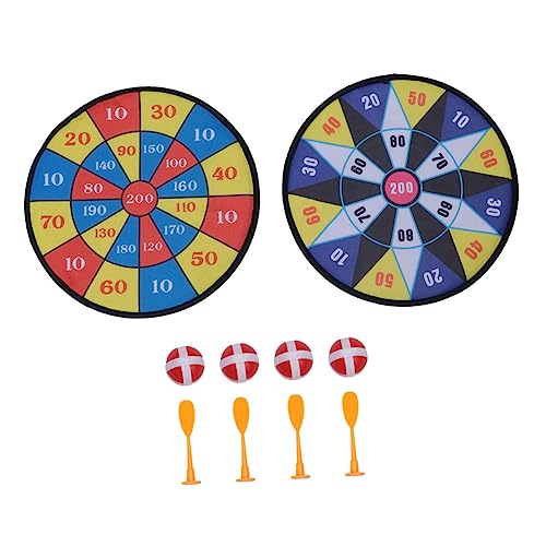 WOONEKY 2 Sätze Dartscheiben-Set Kinderspielzeug Klebriges Ballspielzeug Werfendes Spielzeug Dartsport-Spielzeug Ball-Dart-Spielzeug Dartscheibe Spielzeug Dartspiel-Spielzeug Flanell von WOONEKY