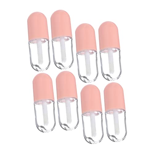 WOONEKY 24 STK Lipgloss Tube Lipgloss-Basis Flaschen Mit Lippenöl Reise-Lipgloss-tuben Bulk-Lipgloss Lippenbalsam Flasche Mini-Lipgloss-behälter Klare Lipglosse Rosa Plastik Pp von WOONEKY