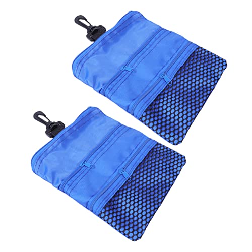 WOONEKY 2St Zubehör Tea Bags teetüten Golfballtasche für Weihnachten Golfballtasche für Golfer Tee Pads Tasche für Tennisbälle Teebeutel Tee-Netzbeutel T-Beutel Aufbewahrungstasche Blue von WOONEKY