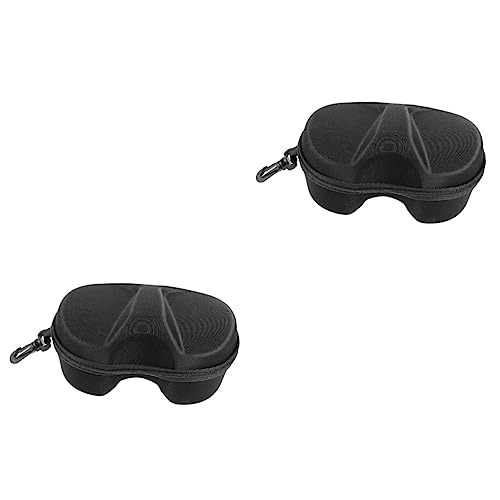 WOONEKY 2st Skibrillenetui Skibrillentasche Tauchmaske Behälter Für Skibrillen Snowboardbrille Schneebrillenetui Skibrillen Für Schnee Brillenbehälter Vr-brille Tauchermaske Black Eva von WOONEKY