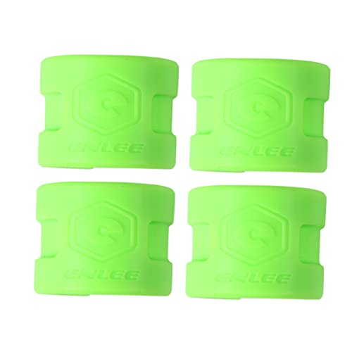 WOONEKY 4 Stück Schutzringe Bike Brakes fahradwerkzeug fahrradpedale Bike Grips Fahrradkettenstrebenabdeckung Hinterradgabel Kettenschutz Antikollisionsringe Mountainbike-Ausrüstung Green von WOONEKY