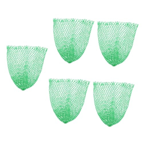 WOONEKY 5St Fischernetz Ersatznetz Ersatz für Fischkescher Angelwerkzeug Fischfangnetz schwimmender Angelkorb Angler ausrüstung meeresangeln Fischlandnetz Fischernetz freigeben Nylon Green von WOONEKY