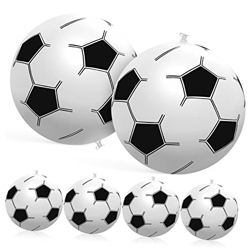 WOONEKY 6 STK Spielzeug Fußball Fußball-Partygeschenke Mini-Wasserbälle aufblasbarer Fußball Kinder fußball Kinder schienbeinschoner Fussball Fußballspielzeug Kinderspielzeug PVC von WOONEKY