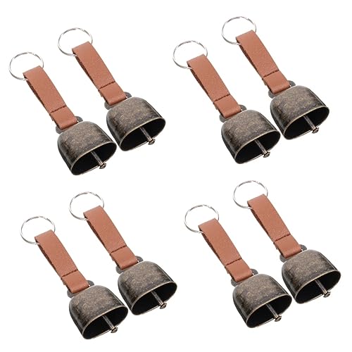 WOONEKY 8 STK Bär abstoßende Glocke Camping Bärenglocken Zubehör für Haustierhalsbänder Kletterglocke wanderausrüstung Outdoor zubehör Cowbell Wanderglocken für draußen Außenglocke Metall von WOONEKY