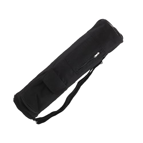 WOONEKY Aufbewahrungstasche für Yogamatten Träger für Yogamatten Tragetasche für Trainingsmatten Yogataschen Yoga Tasche yogamatte Tasche stylische Yogatasche tragbare Yogatasche Black von WOONEKY