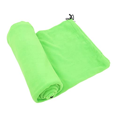 WOONEKY Fleece-Schlafsack Outdoor-Schlafsack Schlafsack für Erwachsene Leichter Schlafsack tragbarer Schlafsack wanderschlafsack Wanderschlafsäcke Schlafsäcke für Camping Polyester Green von WOONEKY