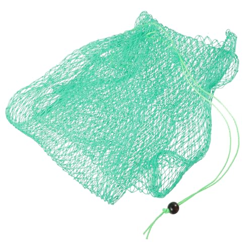 WOONEKY Netztasche Angel Tasche für Angeln Fishing Bag Fischfang Tasche Fischernetze für Salzwasser Köder für das Süßwasserangeln Fischernetze für Fische großes Fischernetz Nylon Green von WOONEKY