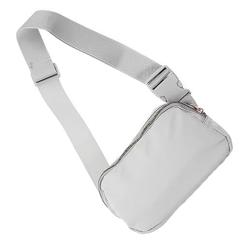 WOONEKY Pack Hüfttasche Für Damen Gürteltasche Laufende Hüfttaschen Riementasche Outdoortasche Für Männer Hüfttasche Für Männer Tragbare Umhängetasche Bauchtasche Grey Oxford-Stoff von WOONEKY