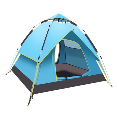 Camping Zelt Vollautomatisches Zelt Im Freien, Verdicktes, Regensicheres Doppelschichtzelt, Camping, Sonnen- Und Sturmfestes Zelt Tent Camping(Blue,B) von WOSHIXIAOKEAI