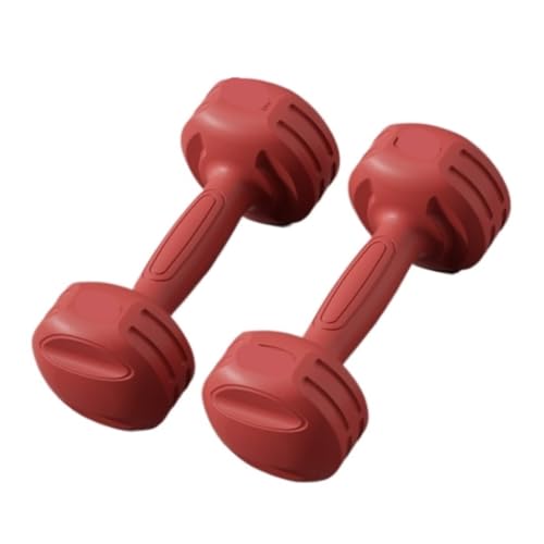 Hantelset Mit Gewichten Hantel Fitness Heimgeräte Yoga Frauen Kettlebell Arm Muskeltraining Gummi Herren Kleine Hantel Hantelset(Red,2kg) von WOSHIXIAOKEAI