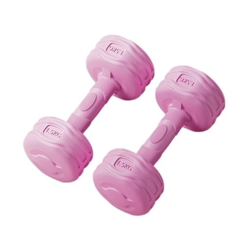 Hantelset Mit Gewichten Hanteln Frauen Fitness Home Trainingsgeräte Arm Muskeltraining Gummi Kleine Hanteln Übung Solide Hantelset(Pink,3kg) von WOSHIXIAOKEAI