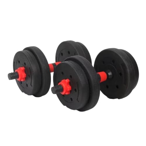 Hantelset Mit Gewichten Hanteln Herren-Fitnessstudio Heimfitnessgeräte Abnehmbare Montage Langhantel-Einstellset Gummibeschichtete Hanteln Hantelset(30KG) von WOSHIXIAOKEAI