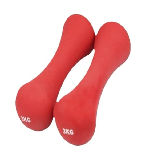 Hantelset Mit Gewichten Heimfitnessgeräte Knochenhanteln For Frauen, Sprungübungen, Schlankheitsarme, Yoga, Fitnesshanteln Hantelset(Red,2kg) von WOSHIXIAOKEAI