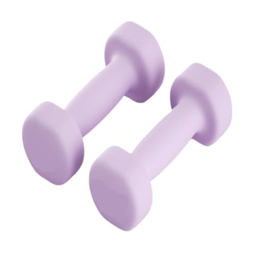 Hantelset Mit Gewichten Sport- und Fitnesshanteln, geeignet for Heimfitnessgeräte, Sportkrafttraining, kleines Hantelpaar Hantelset(Purple,4kg) von WOSHIXIAOKEAI