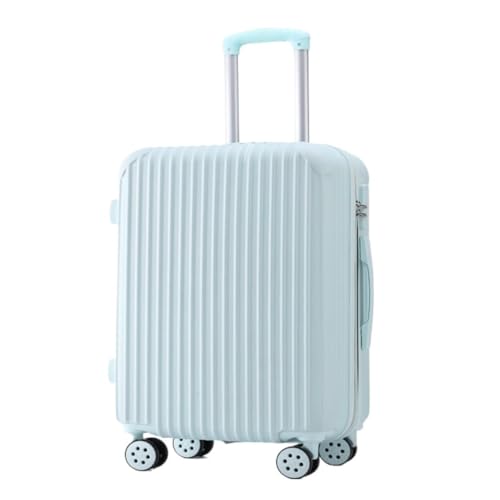 WOSHIXIAOKEAI Reisekoffer 20-Zoll-Trolley-Koffer for Damen, 26 Zoll, Robuster Und Langlebiger, Verdickter Koffer, Herren-24-Lederkoffer Koffer(Blue,22in) von WOSHIXIAOKEAI