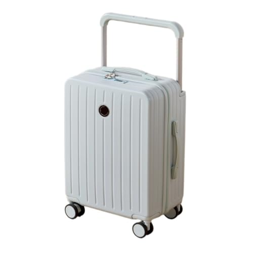 WOSHIXIAOKEAI Reisekoffer Breites Trolley-Gepäck for Herren und Damen, 20-Zoll-Boarding-Koffer, Neue geräuschlose Universal-Radgepäck-Codebox Koffer(A,24in) von WOSHIXIAOKEAI