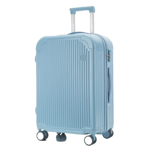 WOSHIXIAOKEAI Reisekoffer Empfohlener Koffer for Männer und Frauen, robuster und langlebiger Trolley-Koffer, leiser Rollkoffer for Einsteigen Koffer(Blue,20IN) von WOSHIXIAOKEAI