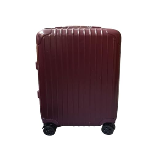 WOSHIXIAOKEAI Reisekoffer Flacher Passwort-Koffer, 20-Zoll-Boarding-Koffer, Universal-Rollen-Trolley-Koffer, Bonbonfarbener Koffer Koffer(Purple,28in) von WOSHIXIAOKEAI