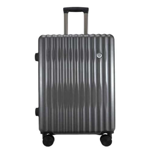 WOSHIXIAOKEAI Reisekoffer Gepäck-Koffer for Männer und Frauen, Boarding-Trolley-Koffer, leicht, geräuschlos, Neuer Passwort-Koffer for Herren Koffer(Gray,26in) von WOSHIXIAOKEAI