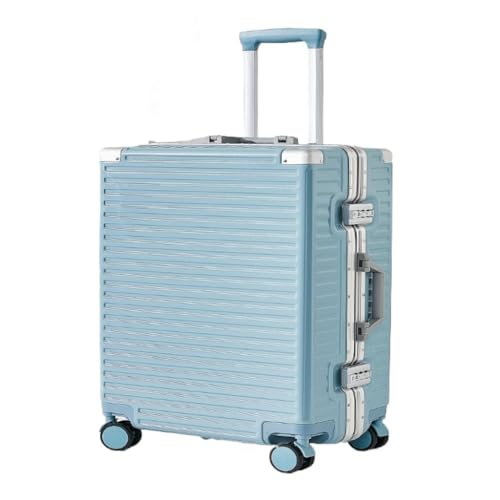 WOSHIXIAOKEAI Reisekoffer Koffer, Koffer, Universeller Rollkoffer, Robuste Passwortbox, Trolley-Koffer, Herren- Und Damenkoffer Koffer(Blue) von WOSHIXIAOKEAI