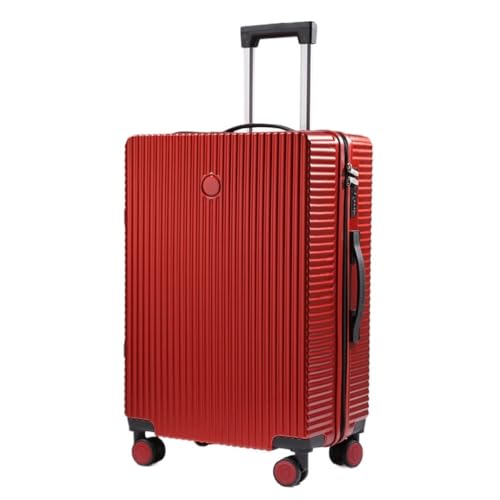 WOSHIXIAOKEAI Reisekoffer Neuer Koffer, Kleiner Leichter Trolley-Koffer for Männer Und Frauen, Koffer-Passwort-Box 20 Zoll 24 Zoll Koffer(Red,20in) von WOSHIXIAOKEAI