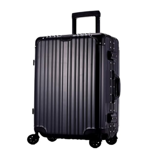 WOSHIXIAOKEAI Reisekoffer Trolley-Koffer, Universal-Rollenkoffer, Herren- und Damenkoffer, Passwortbox-Koffer, Koffer Koffer(Black,20in) von WOSHIXIAOKEAI