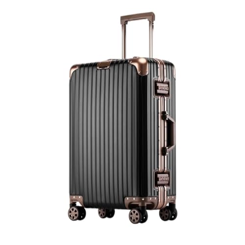 WOSHIXIAOKEAI Reisekoffer Vollaluminium-Magnesiumlegierungs-Trolley-Koffer, Metallkoffer, Universal-Rad-Boarding-Koffer, 24-Zoll-Koffer Koffer(U,C) von WOSHIXIAOKEAI