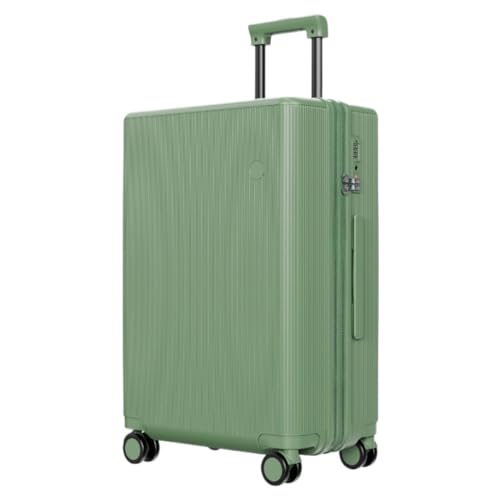 WOSHImeinvYE Koffer Gepäck 20-Zoll-Trolley-Koffer 24-Zoll-Anti-Fall-Business-Koffer Modische Und Einfache Universalräder Rollkoffer(Green,28in) von WOSHImeinvYE